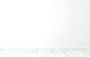 Empty white wall background. 3d rendering