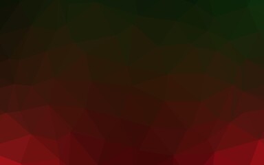 Obraz premium Dark Green, Red vector blurry triangle template.