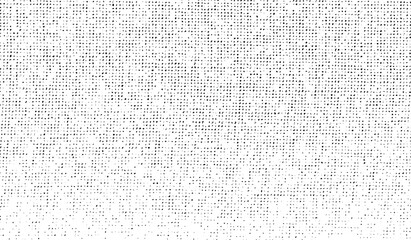 Vector fabric texture. Distressed texture of weaving fabric. Grunge background. Abstract halftone vector illustration. Overlay to create interesting effect and depth. Black isolated on white. EPS10.