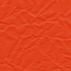 Fototapeta premium Red vintage and old looking crumpled paper background. Retro cardboard texture. Grunge paper for drawing. Ancient book page. Present wrapping.