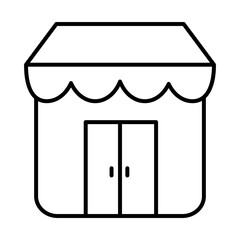 store line style icon design of Shop supermarket and market theme Vector illustration