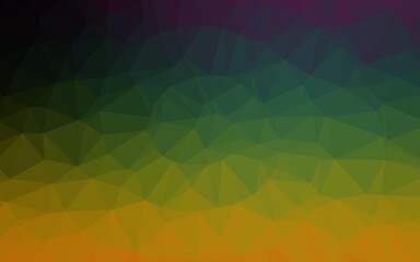 Dark Multicolor, Rainbow vector low poly texture.