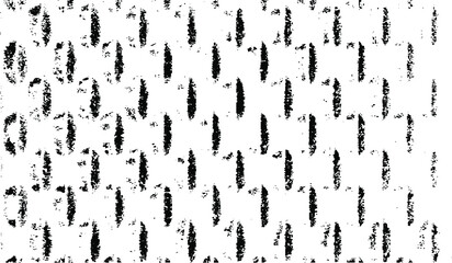 Rough, irregular texture composed of monochrome geometric elements. Overlay distressed grunge background. Abstract vector illustration. Isolated on white background. EPS10