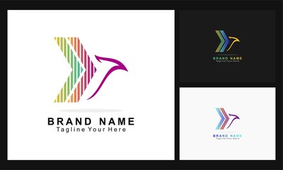 bird for company logo with hue colblindor design logo
