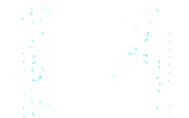 Light Green vector background with bubbles.