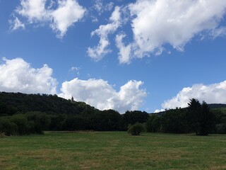 landscape with clouds