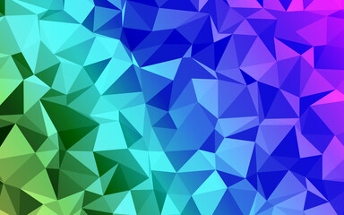 Abstract low poly background on gradient colors.