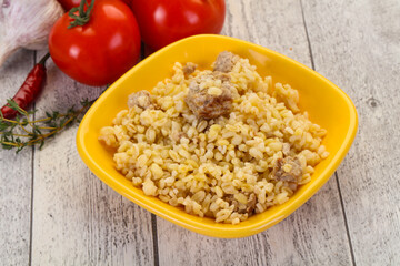 Bulgur with meat
