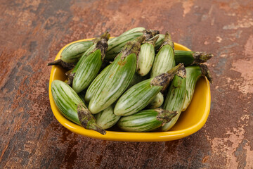 Green asian eggplant
