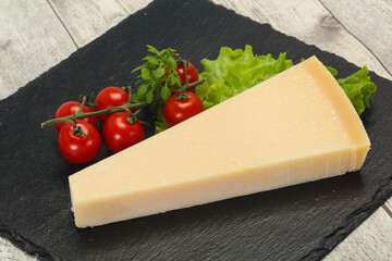 Italian traditional parmesan cheese triangle