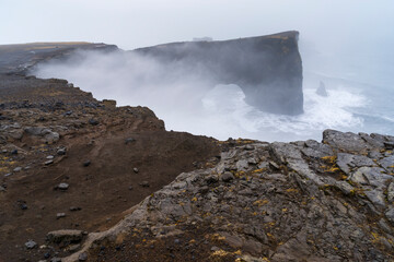 Dyrholaey península , Vik, Southern Iceland, Iceland, Europe