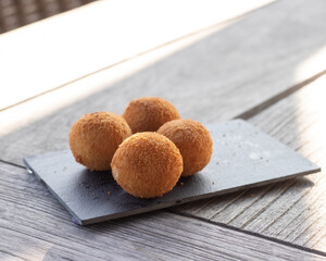 Bolinha de queijo, brazilian finger food and party snack