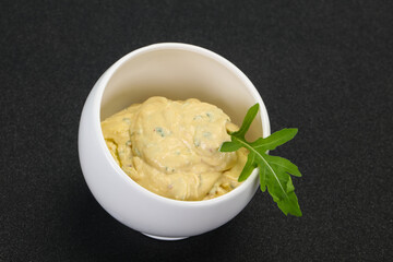 Hummus snack with olive oil