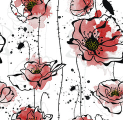 floral pattern decoration flower print