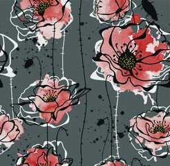 floral pattern decoration flower print