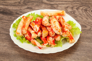 Natural luxury crab meat fillet