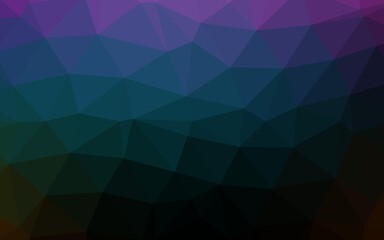 Obraz premium Dark Multicolor, Rainbow vector abstract mosaic backdrop.