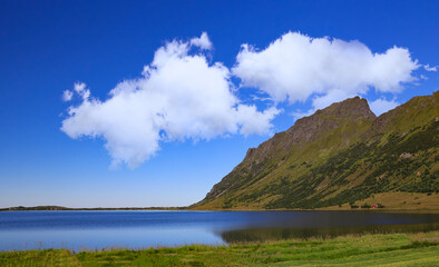 Summer on the Lofoten island in northern Norway