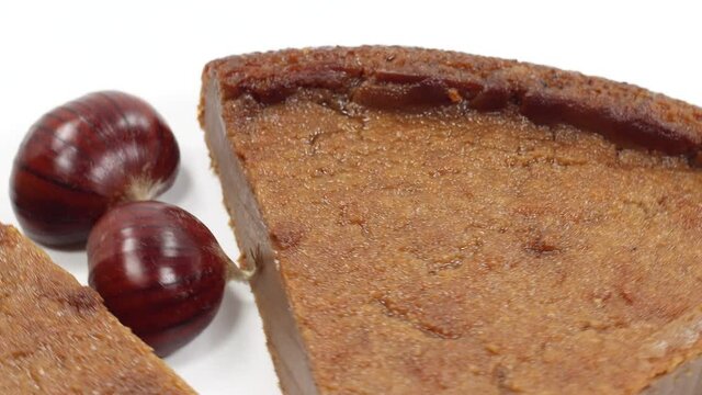 chestnut cake chestnut season autumn