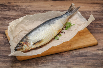 Salted Herring fish with pepper