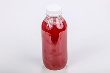 Cherry juice in the bottle