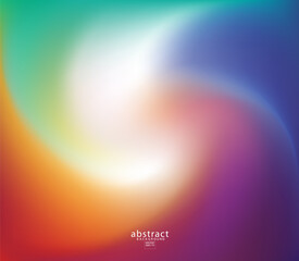 Abstract blurred gradient mesh background bright rainbow colors.