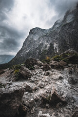Obraz premium Oben am Watzmann angekommen - Berchtesgaden