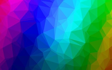 Light Multicolor, Rainbow vector abstract mosaic backdrop.