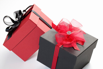 リボンがけのギフトボックス