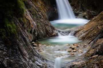 Fototapeta premium waterfalls in a swiss gorge