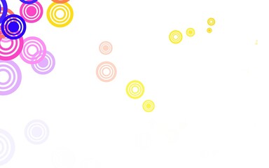 Light Blue, Red vector background with spots.