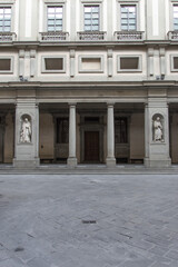 Obraz premium Exterior of the Uffizi Museum in Florence, Tuscany, Italy.