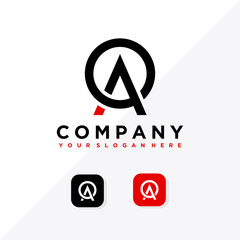 letter A logo and app icon design