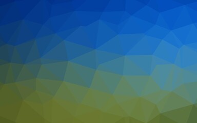 Light Blue, Green vector polygonal background.