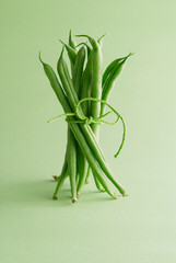 緑バックのいんげん