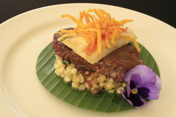Filete de res con elote 