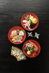 黒バックおせち