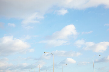 Fototapeta premium 青空と街灯