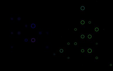 Dark Multicolor, Rainbow vector backdrop with dots.