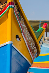 traditional boat with an eye in Marsaxlokk