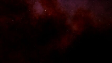 Beautiful nebula in cosmos far away. Space background with realistic nebula and shining stars. Colorful cosmos with stardust and milky way. Infinite universe and starry night. 3d Render