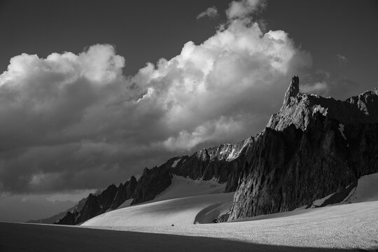 Mountain in the french alps chamonix