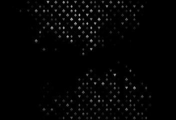 Dark Silver, Gray vector layout with elements of cards.