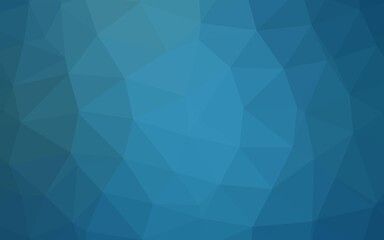 Fototapeta premium Light BLUE vector blurry triangle template.