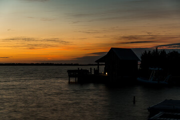 Boathouse at Sunrise
