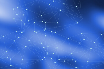 Fototapeta premium Abstract business connection network by internet technology concept. 