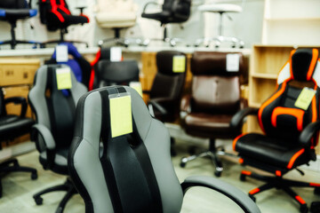office leather chairs for office work. Office furniture store