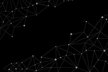 Double exposure business network connection and global economy and money  trading graph background. Trend of future digital business economy. elements of this Images furnished by NASA.
