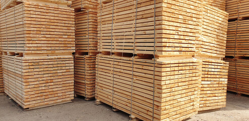 Stock of dry lumber