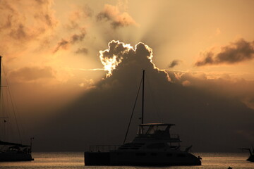 Fototapeta premium sunset over the sea